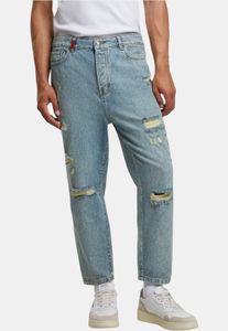 Comodi jeans da uomo 2Y Premium slim fit in denim con cotone, blu