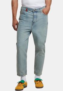 Jeans da uomo 2Y Premium eleganti, elasticizzati, con tasche con zip e fodera in cotone blu
