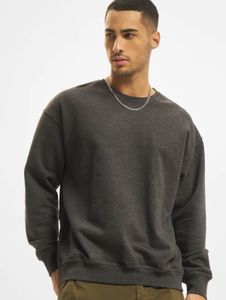 Felpa casual da uomo 2Y Premium, a coste, con polsini a coste e inserti in cotone, colore grigio.