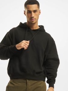 Soft 2Y Premium Men's Hoodie with Drawstring, Ribbed Knit with Cotton, Black