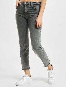 Jeans da donna slim fit elasticizzati 2Y Premium con cerniera, in cotone, grigi, eleganti.