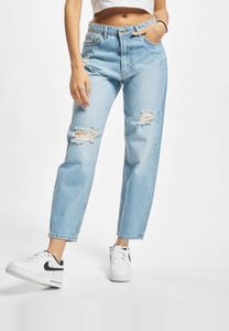 Jeans da donna 2Y Premium alla moda con cerniera, in cotone, blu