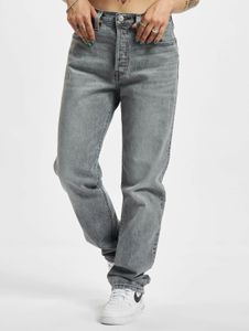 Jean Levi's moderne pour femme, coupe droite, stretch en coton, gris