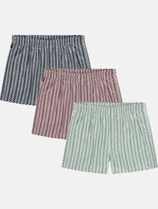 Comfortable Pockies men's boxer shorts with cotton, black/red/green