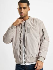 Chaqueta sencilla VSCT para hombre con cremalleras y bolsillos, color beige.