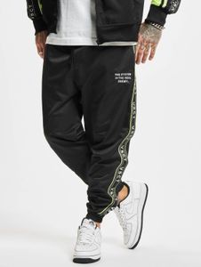 moderne vsct Herren Jeans Kordelzug Reißverschluss Schwarz