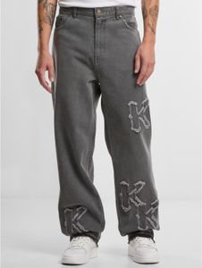 lässige Karl Kani Herren Jeans 275 g/m² mit Baumwolle Grau