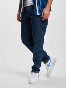 Pantalones vaqueros cómodos para hombre de Karl Kani con bolsillos con cremallera, de algodón, color azul.