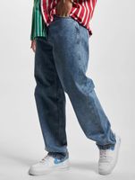 Casual Karl Kani men's jeans with cotton, blue