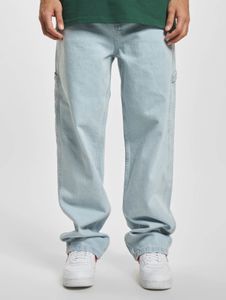 Casual Karl Kani men's jeans with cotton, blue