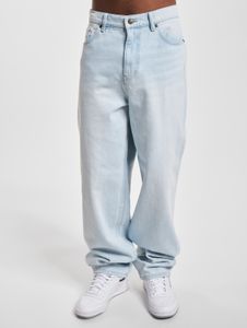 Jean homme Karl Kani élégant avec poches, en denim et coton, bleu