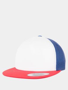 sporty Flexfit unisex cap white/blue/red