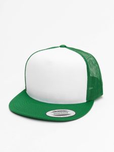 Casquette unisexe Modern Flexfit en maille 205 g/m² vert/blanc