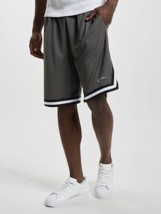 sommerliche Karl Kani Herren Shorts Mesh 140 g/m² Anthrazit