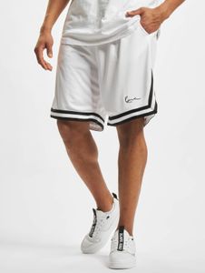 lässige Karl Kani Herren Shorts Taschen Mesh 140 g/m² Weiß