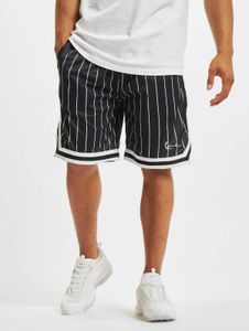 Pantaloncini da uomo Karl Kani leggeri con coulisse e tasche, 140 g/m², neri