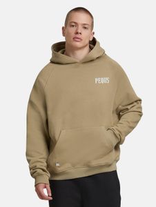 Casual PEQUS men's hoodie with cotton, green