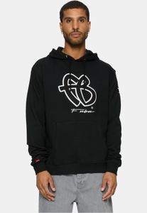 lässiger Fubu Herren Hoodie mit Baumwolle Schwarz/Weiß