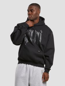 Sudadera moderna con capucha para hombre de Karl Kani, 350 g/m², algodón, negra.