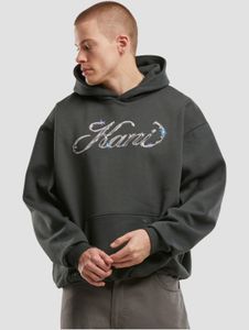 moderner Karl Kani Herren Hoodie 350 g/m² mit Baumwolle Schwarz