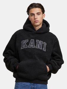 Sweat à capuche confortable Karl Kani pour homme, en coton noir.