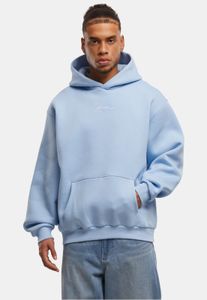 Comoda felpa con cappuccio da uomo Karl Kani in cotone, azzurra