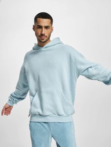 Casual Sean John men's hoodie with drawstring and ribbed cuffs, cotton, light blue