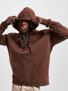 Sudadera moderna con capucha para hombre de Karl Kani, 350 g/m², algodón, marrón.
