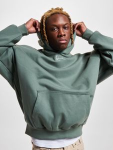 Sweat à capuche homme Karl Kani moderne, 450 g/m², coton, vert