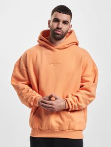 Sudadera informal con capucha para hombre de Sean John con cordón ajustable y puños acanalados, de algodón, color naranja.