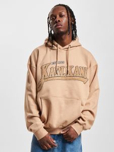 Sudadera informal con capucha para hombre de Karl Kani, 400 g/m², algodón, beige.