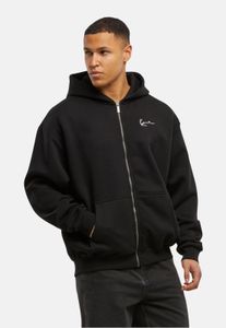 Sudadera moderna con capucha para hombre de Karl Kani, 350 g/m², algodón, negra.