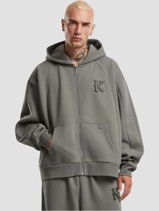 bequemer Karl Kani Herren Hoodie 350 g/m² mit Baumwolle Grau