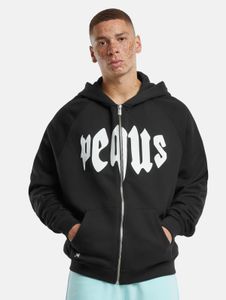 modern PEQUS men's hoodie with cotton, black