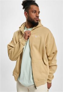Sudadera moderna con capucha para hombre de Karl Kani, 350 g/m², algodón, beige.