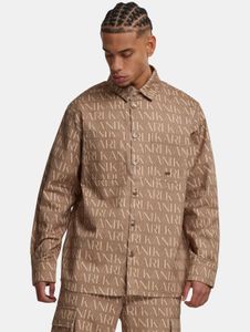 versatile Karl Kani men's polo shirt 275 g/m² with cotton brown