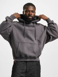 bequemer Karl Kani Herren Hoodie Kordelzug Kapuzenpullover 460 g/m² mit Baumwolle Grau
