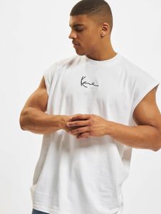bequemes Karl Kani Herren T-Shirt 220 g/m² mit Baumwolle Weiß