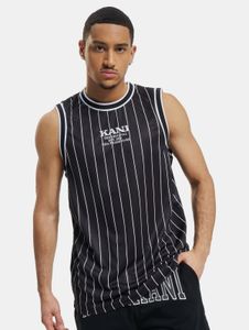 Camiseta moderna para hombre de Karl Kani, 140 g/m², color negro/blanco.