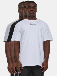 bequemes Karl Kani Herren T-Shirt mit Baumwolle Schwarz/Weiß/Grau