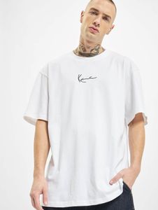 bequemes Karl Kani Herren T-Shirt 220 g/m² mit Baumwolle Weiß