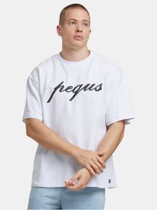 bequemes PEQUS Herren T-Shirt mit Baumwolle Weiß
