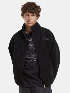 stylische PEQUS Herren Jacke Reißverschluss Taschen Schwarz