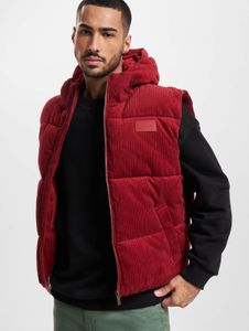 Veste homme décontractée Karl Kani à capuche large, fermeture éclair, coton, rouge