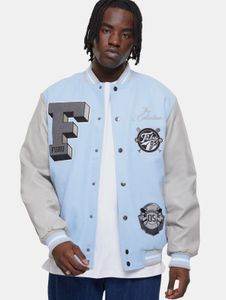 Chaqueta elegante para hombre de Fubu, azul/gris