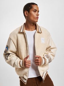 schlichte Karl Kani Herren Jacke 420 g/m² Ecru-Weiß