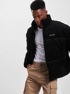 stylische Sean John Herren Jacke Reißverschluss Taschen Schwarz
