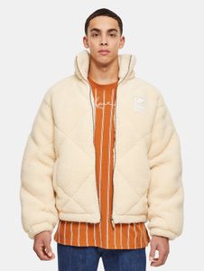 Chaqueta moderna para hombre de Karl Kani, 420 g/m², color beige.