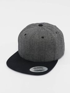 Casquette unisexe Flexfit sportive extensible en coton gris/noir