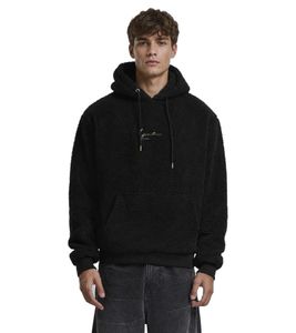 Sweat à capuche décontracté Karl Kani pour homme, 420 g/m², noir
